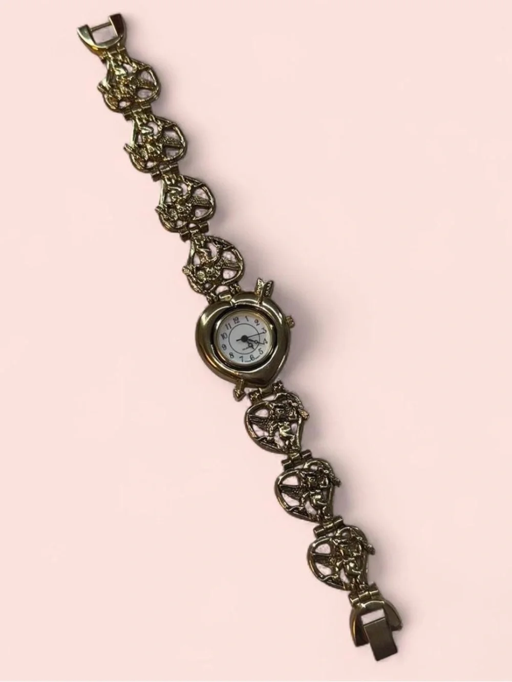 Vintage Cupid's Bow & Heart Watch